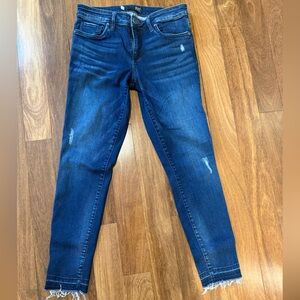 Kut from the Kloth Dark Blue Distressed Jeans